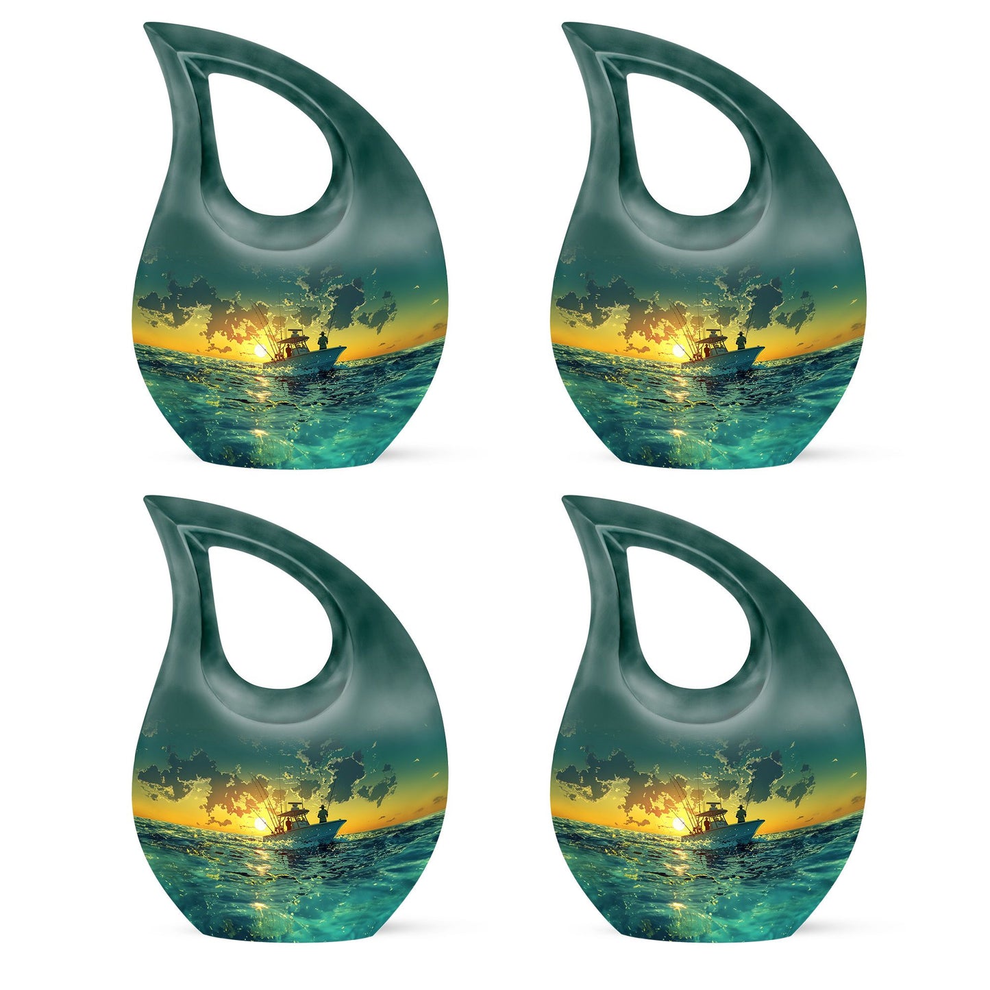 Fishing Theme 3 Inch Keepsake Pack of 4