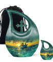 Fishing Urn - Large Cremation Urn for Adult Human Ashes