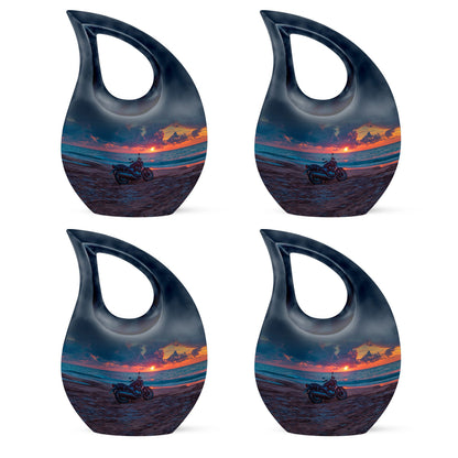 Motorcycle Theme 3 Inch Keepsake Pack of 4