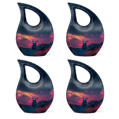Motorcycle Theme 3 Inch Keepsake Pack of 4