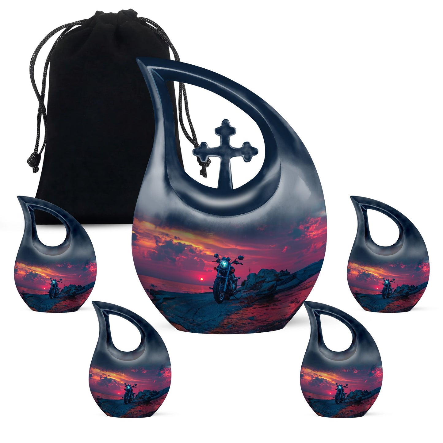 Personalized Galaxy Cremation Urn for Adult - 10-inch, 200 cu in - Yatskia