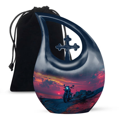Personalized Galaxy Cremation Urn for Adult - 10-inch, 200 cu in - Yatskia