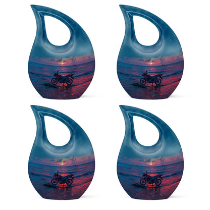 Motorcycle Theme 3 Inch Keepsake Pack of 4