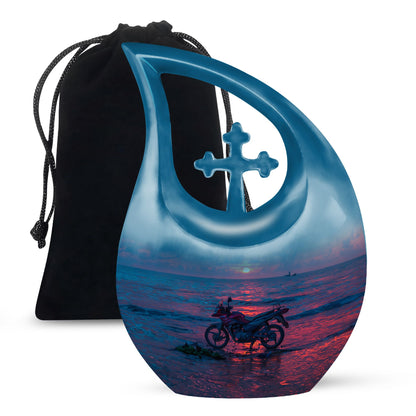 Personalized Galaxy Memorial Urn for Men & Women - 10-inch, 200 cu in - Yatskia