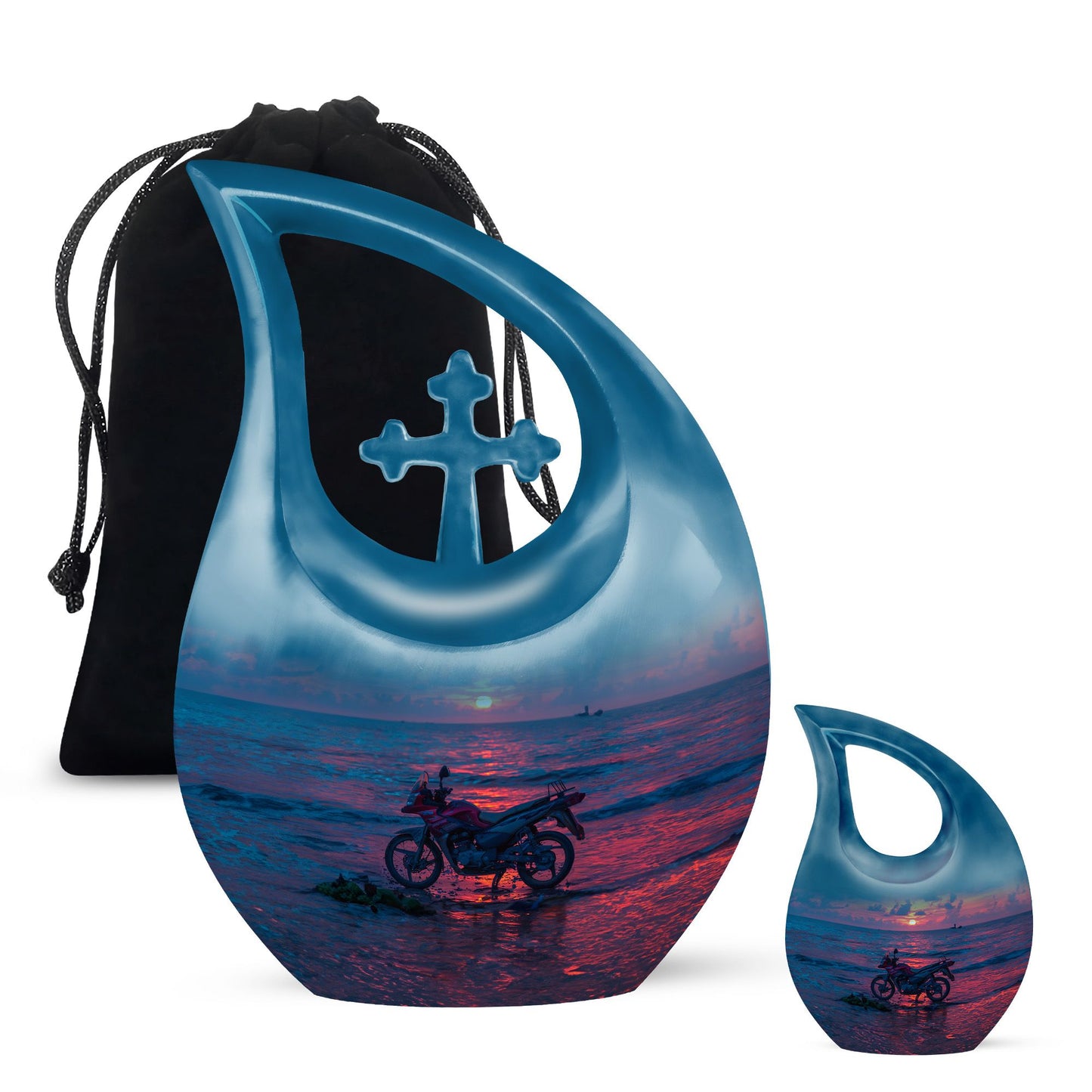 Personalized Galaxy Memorial Urn for Men & Women - 10-inch, 200 cu in - Yatskia