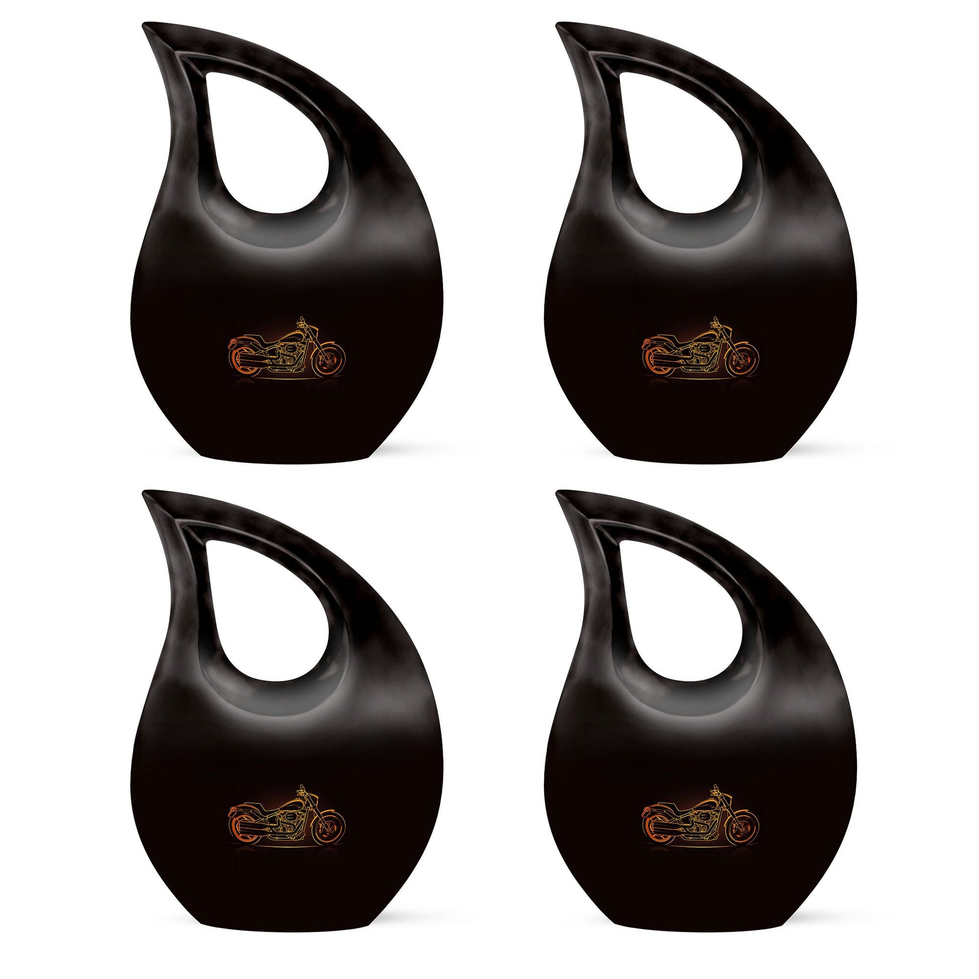 Motorcycle Theme 3 Inch Keepsake Pack of 4