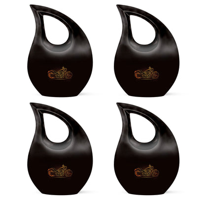 Motorcycle Theme 3 Inch Keepsake Pack of 4