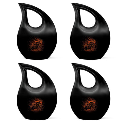 Motorcycle Theme 3 Inch Keepsake Pack of 4