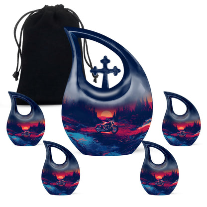 Personalized Galaxy Cremation Urn for Adult - 10-inch, 200 cu in - Yatskia