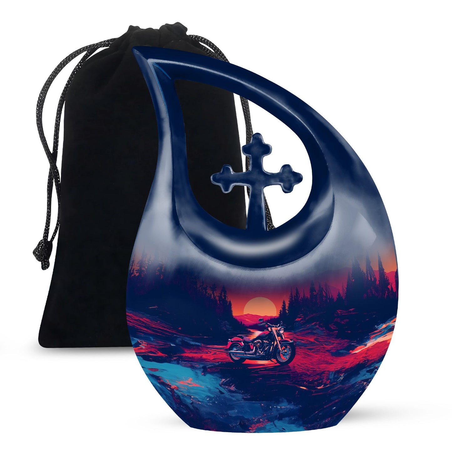 Personalized Galaxy Cremation Urn for Adult - 10-inch, 200 cu in - Yatskia