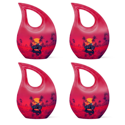 Motorcycle Theme 3 Inch Keepsake Pack of 4