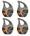 Motorcycle Theme 3 Inch Keepsake Pack of 4