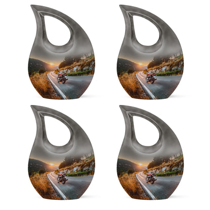 Motorcycle Theme 3 Inch Keepsake Pack of 4
