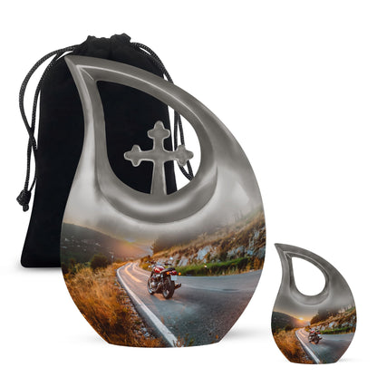 Personalized Religious Cremation Urn for Men & Women - 10-inch, 200 cu in - Yatskia