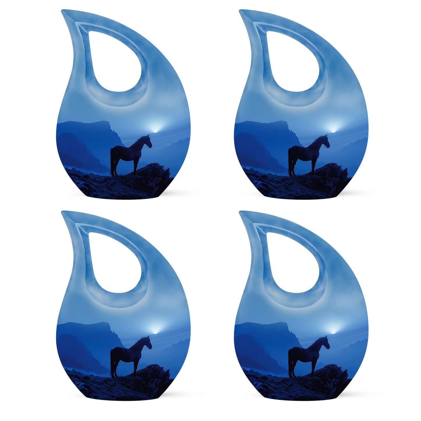 Horse Theme 3 Inch Keepsake Pack of 4