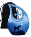 Horse Theme Large Urn 10 Inch