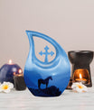 10 Inch Horse theme Cross Drop Cremation Box