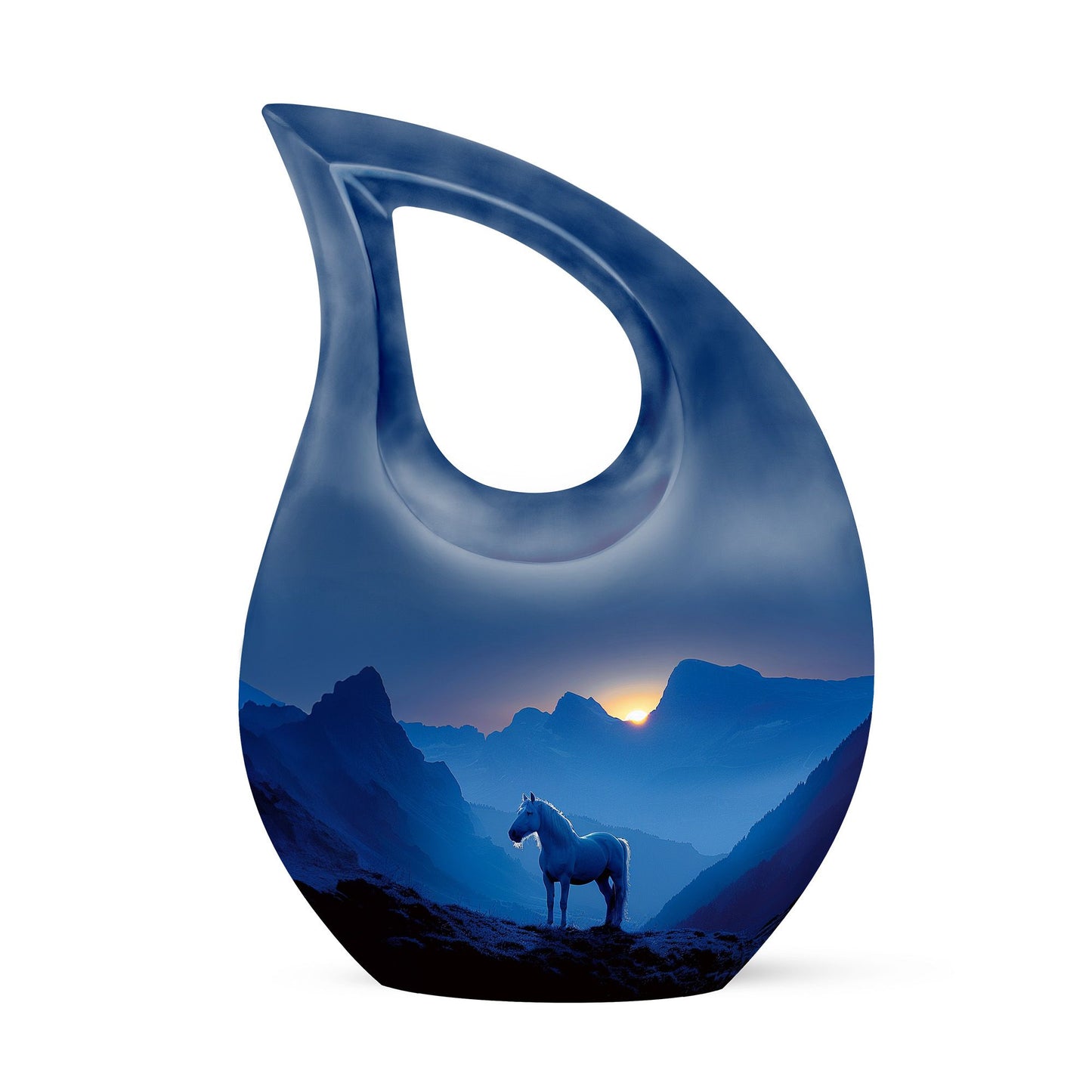 Affordable 10-inch Horse Urn