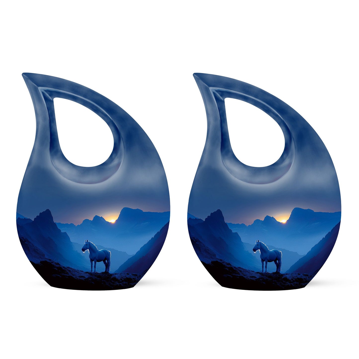 Affordable 10-inch Horse Urn