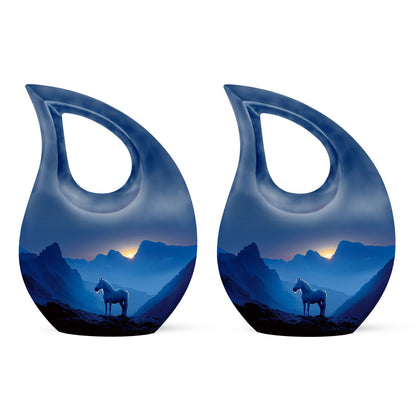 Affordable 10-inch Horse Urn