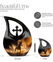 10 inch Horse Urn, Cross Drop design
