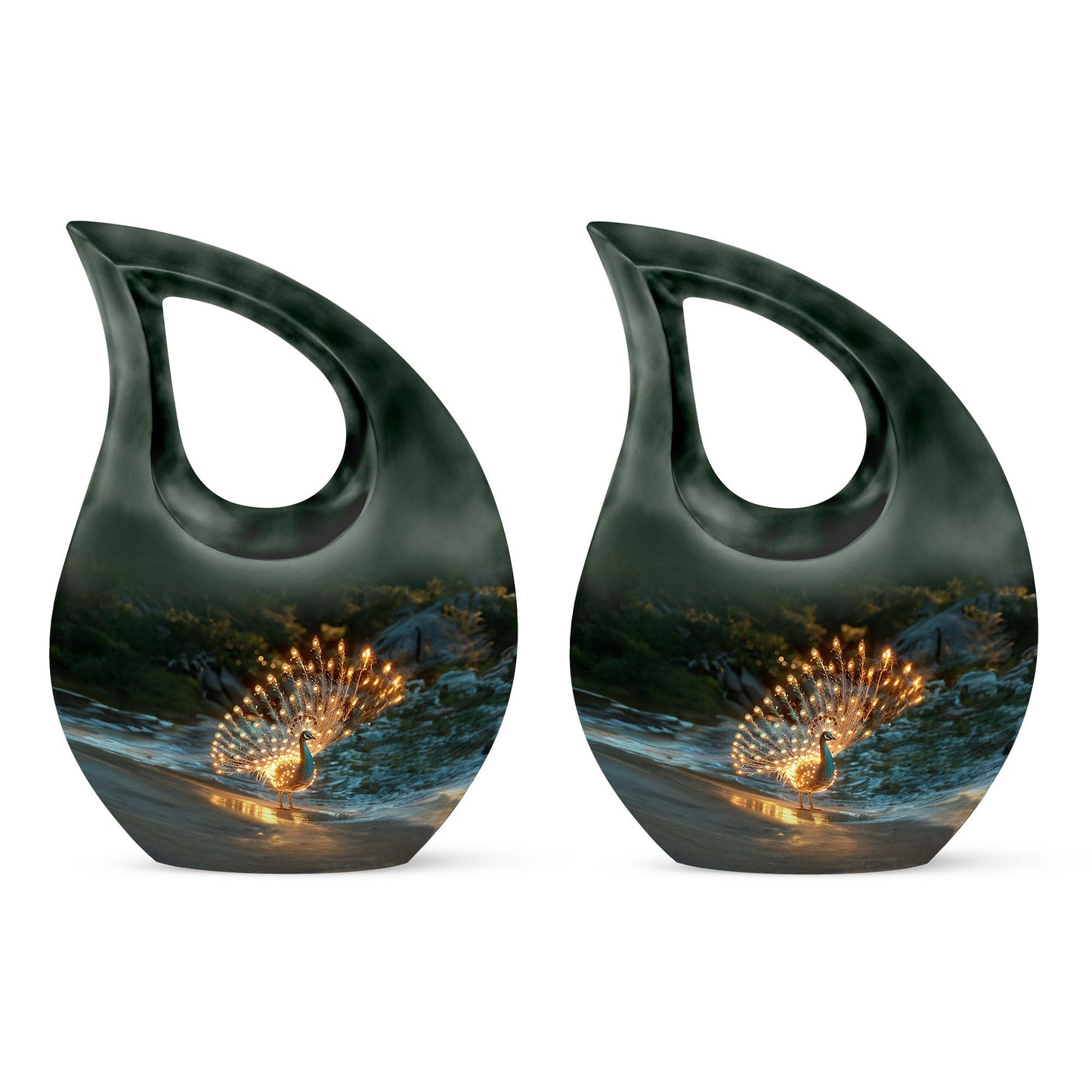Peacock Theme 3 Inch Keepsake Pack of 2