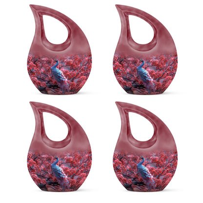 Peacock Theme 3 Inch Keepsake Pack of 4