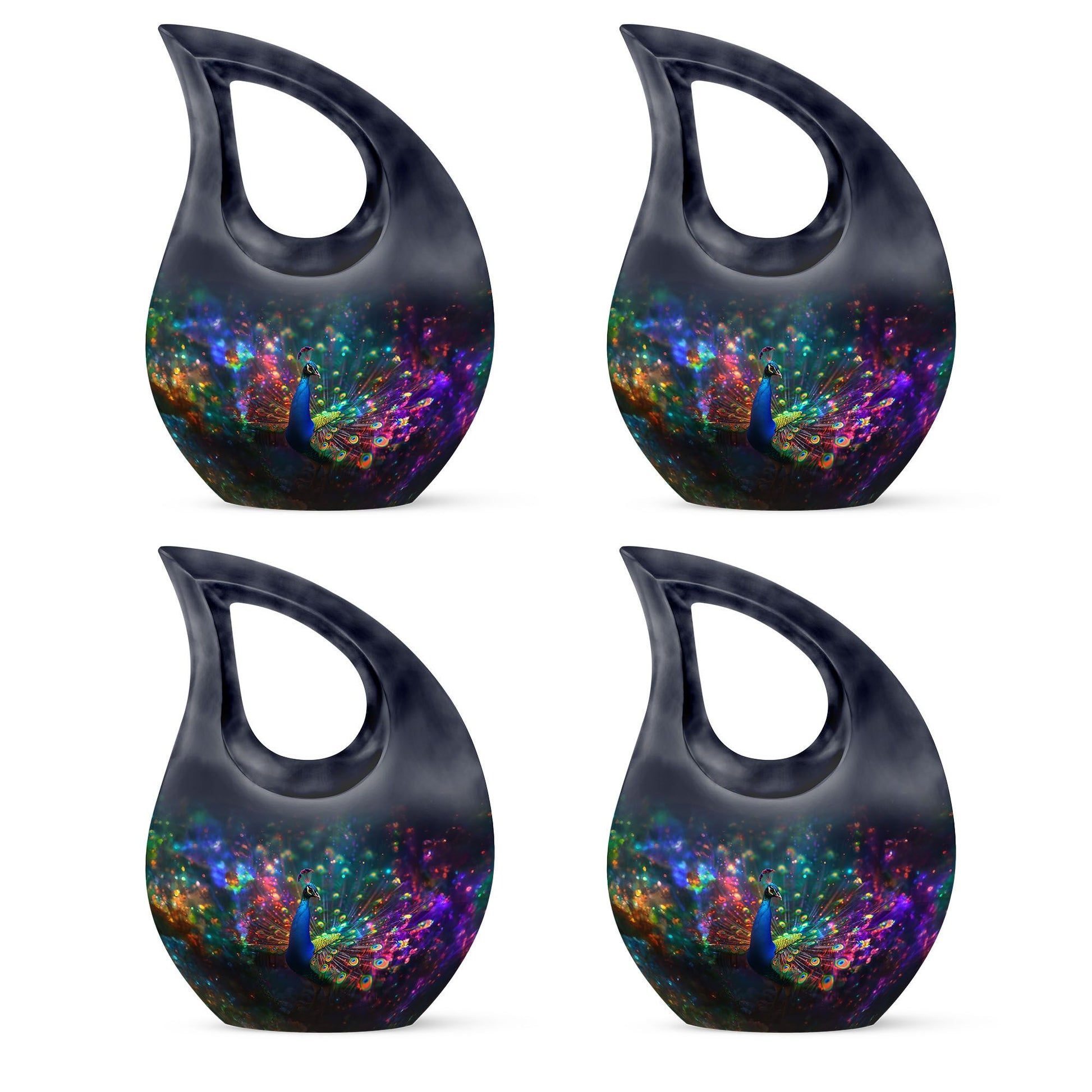 Peacock Theme 3 Inch Keepsake Pack of 4