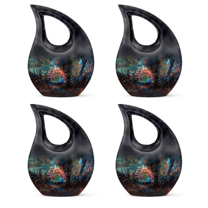 Peacock Theme 3 Inch Keepsake Pack of 4