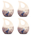Peacock Theme 3 Inch Keepsake Pack of 4