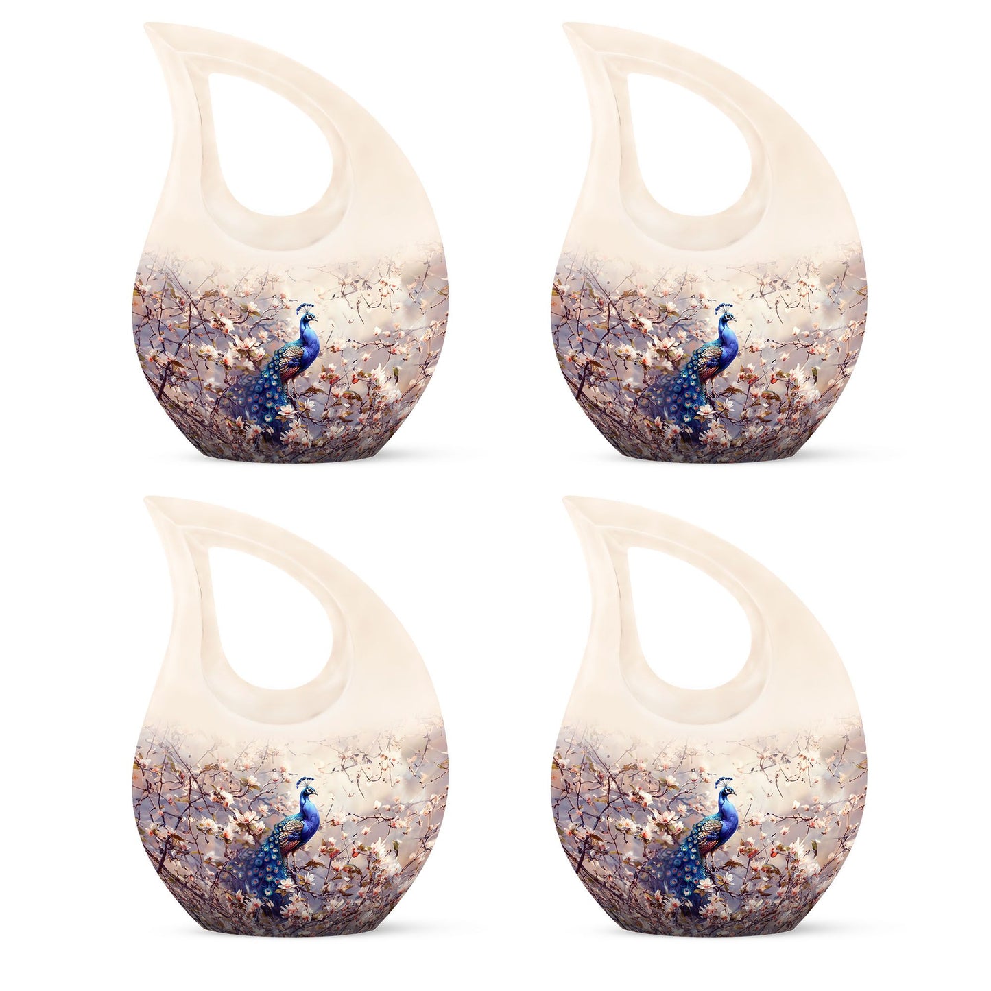 Peacock Theme 3 Inch Keepsake Pack of 4