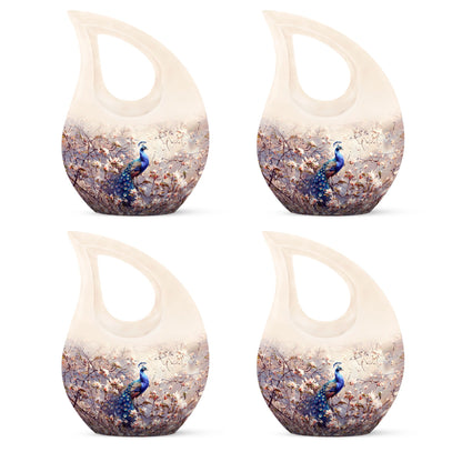 Peacock Theme 3 Inch Keepsake Pack of 4
