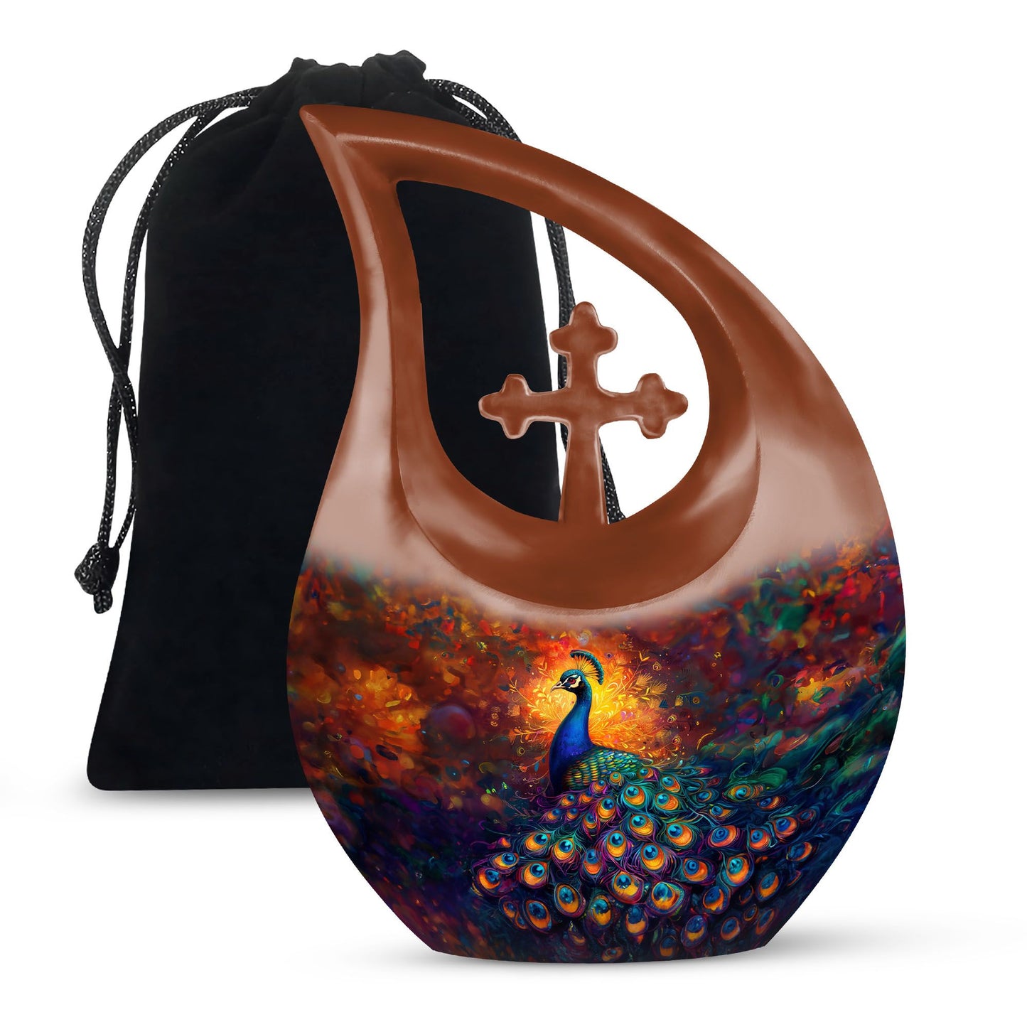 Personalized Bird Cremation Urn for Human Ashes - 10-inch, 200 cu in - Yatskia