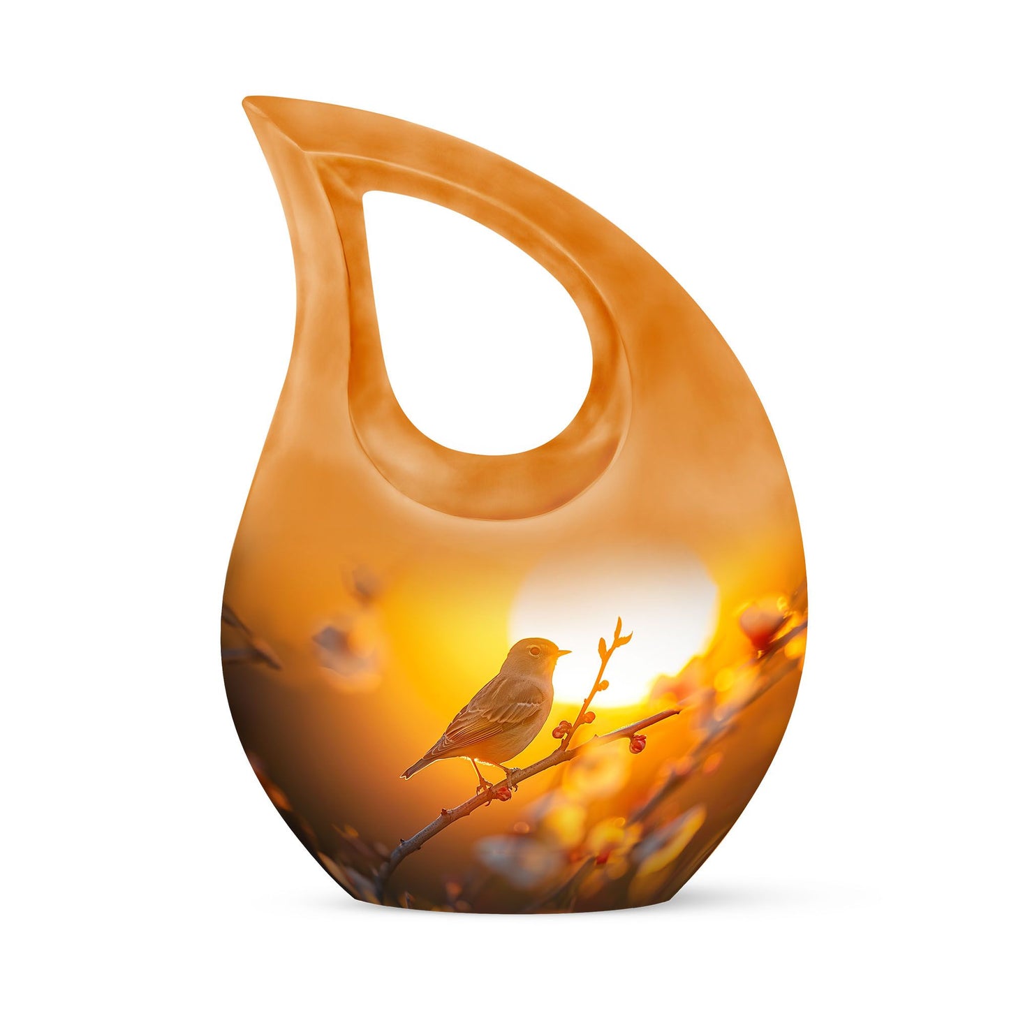 10 inch Sparrow themed Cross Drop design Memorial urn 