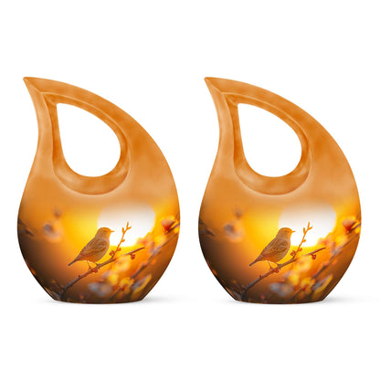 10 inch Sparrow themed Cross Drop design Memorial urn 