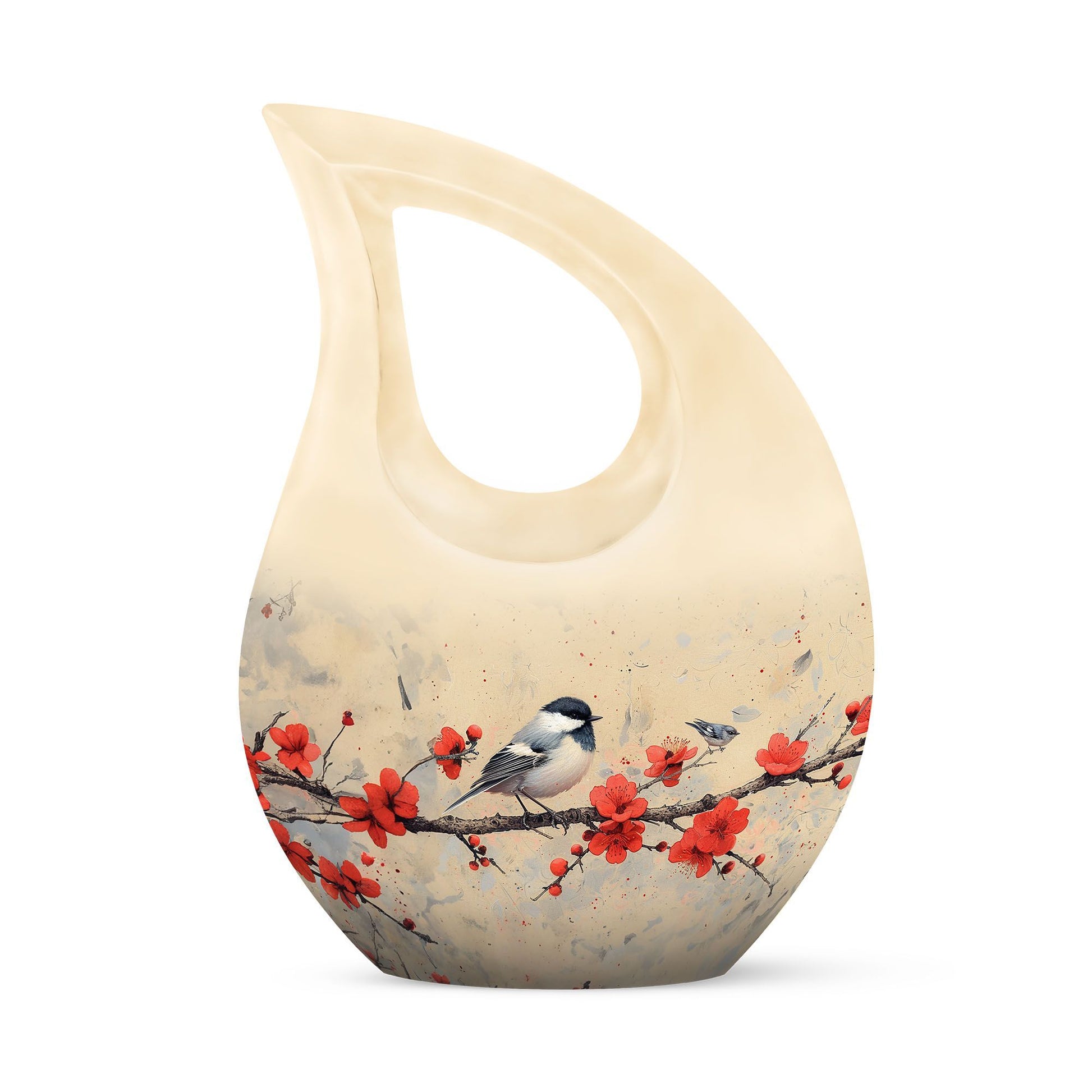 10-inch Sparrow Urn with Cross Drop design