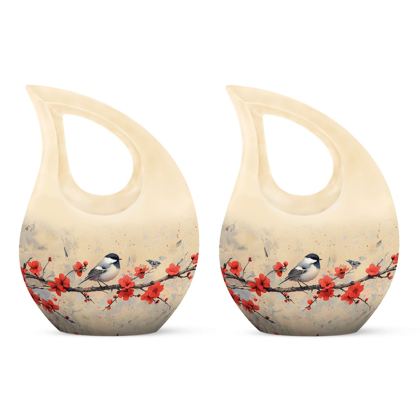 10-inch Sparrow Urn with Cross Drop design