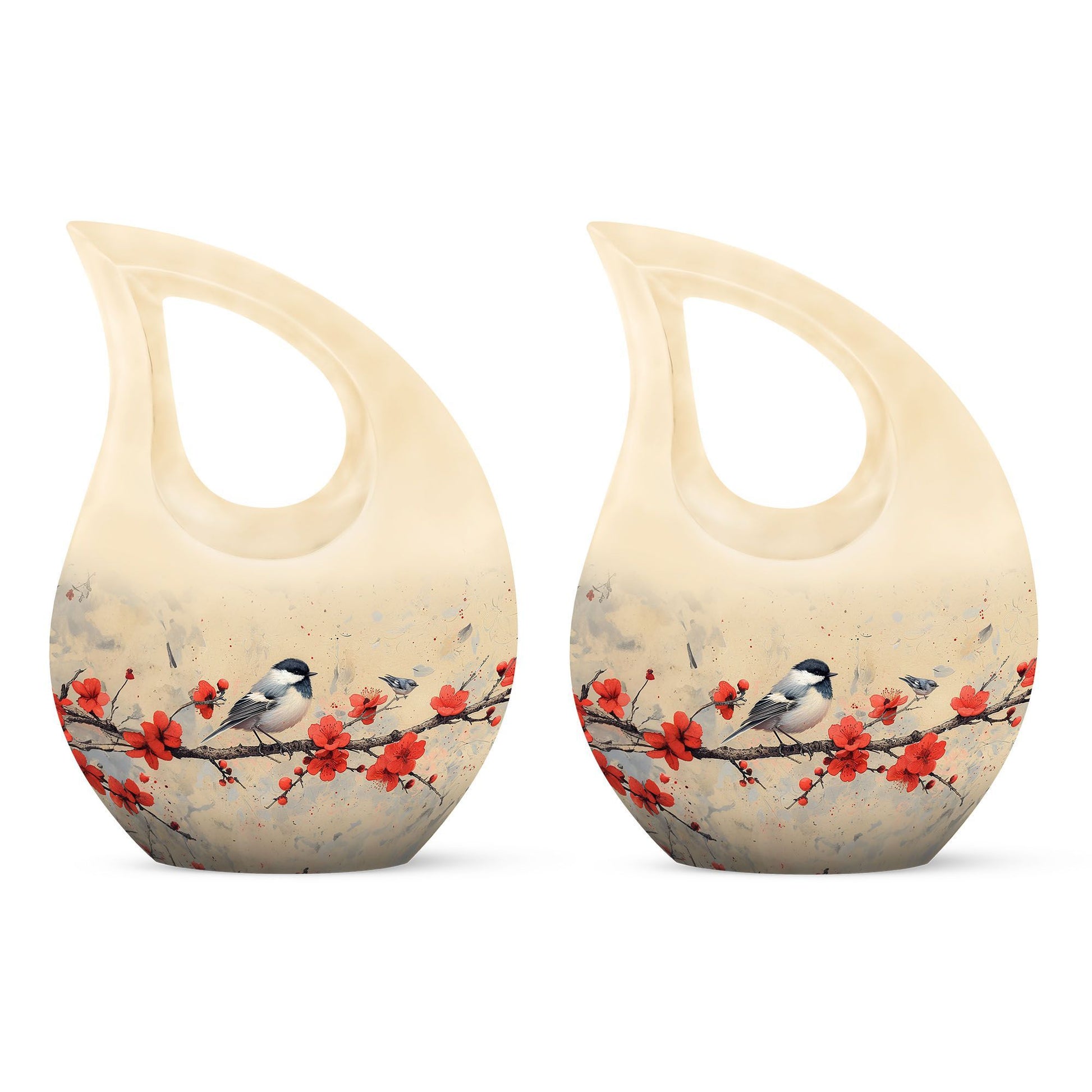 10-inch Sparrow Urn with Cross Drop design