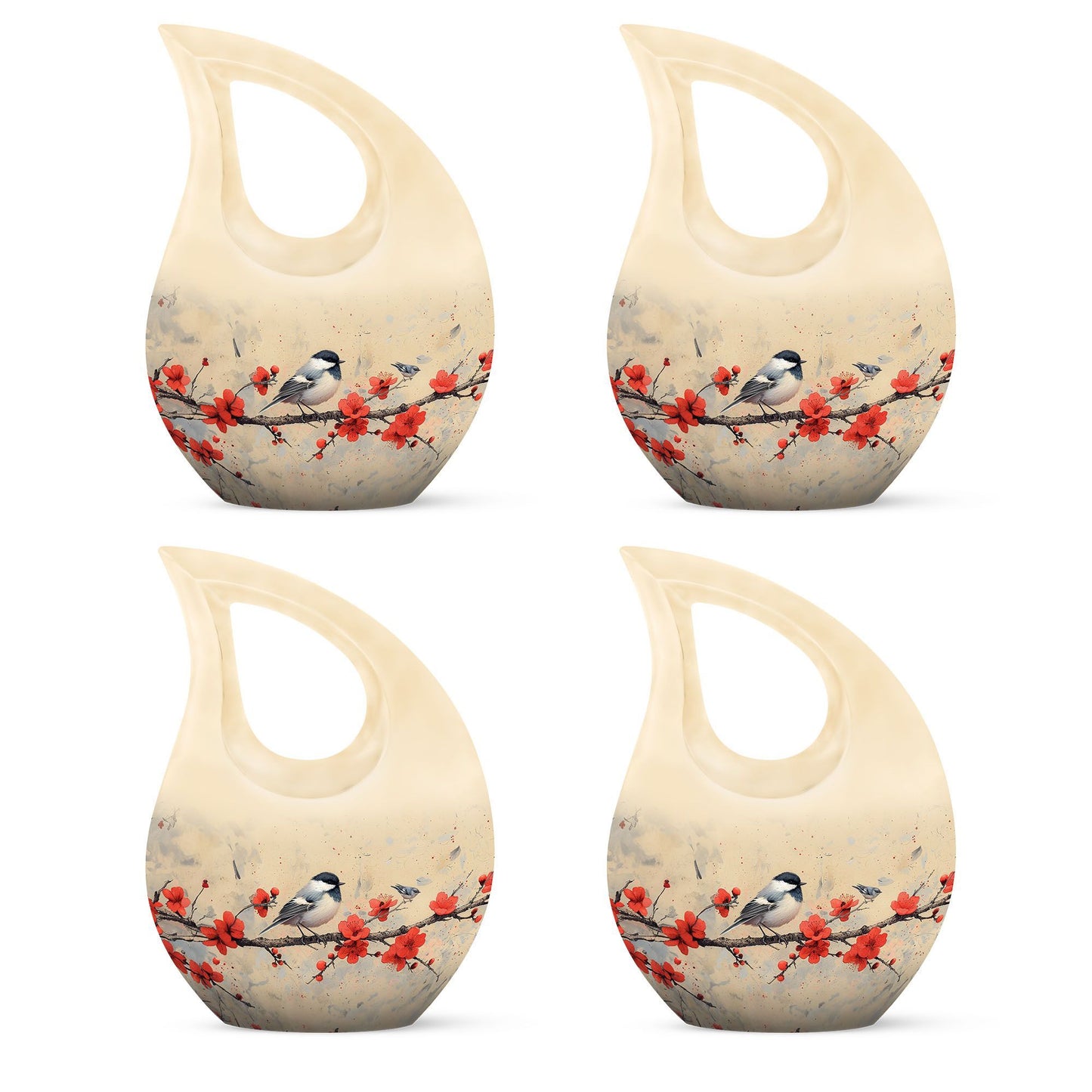 10-inch Sparrow Urn with Cross Drop design