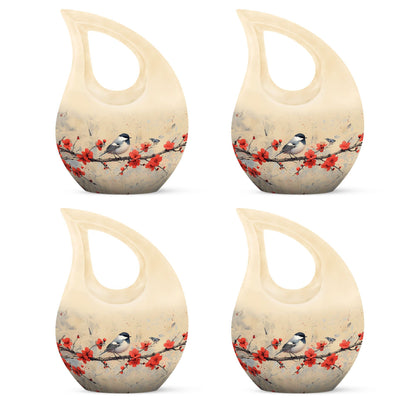 10-inch Sparrow Urn with Cross Drop design