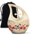 Sparrow Cremation Urn - Unique Keepsake Urn For Ashes For Mom and Dad