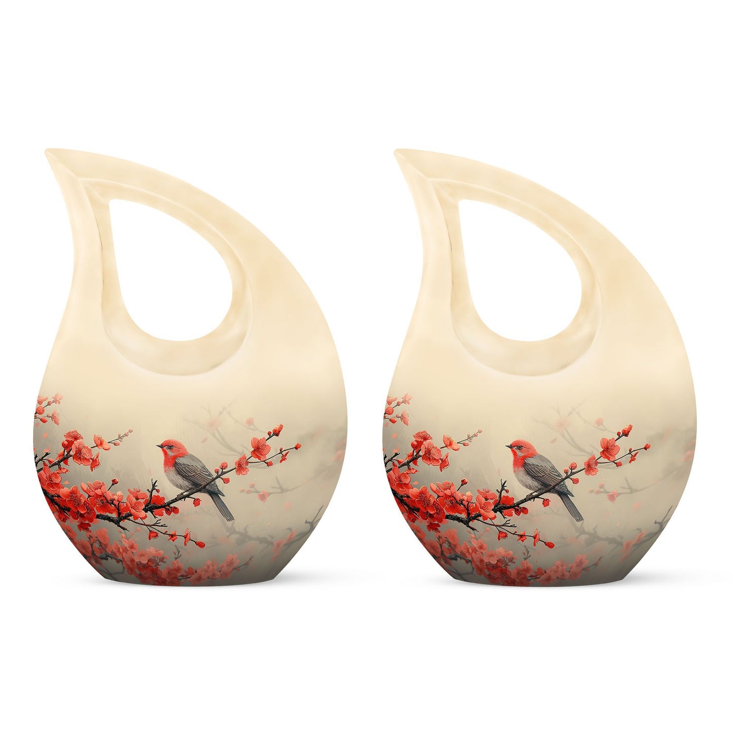 Sparrow themed Cross Drop large urn