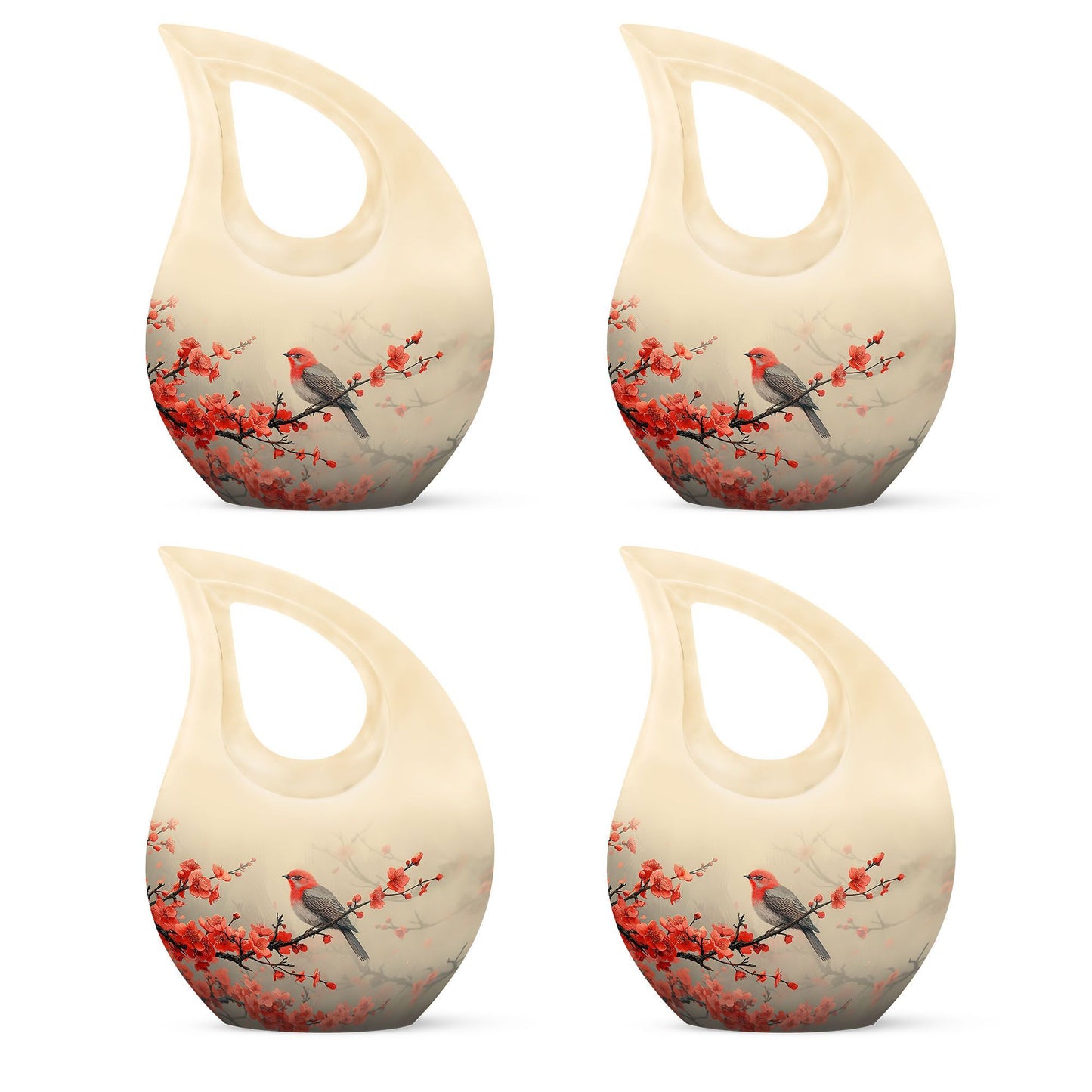 Sparrow themed Cross Drop large urn