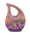 10 inch Cross Drop Sparrow Urn, 