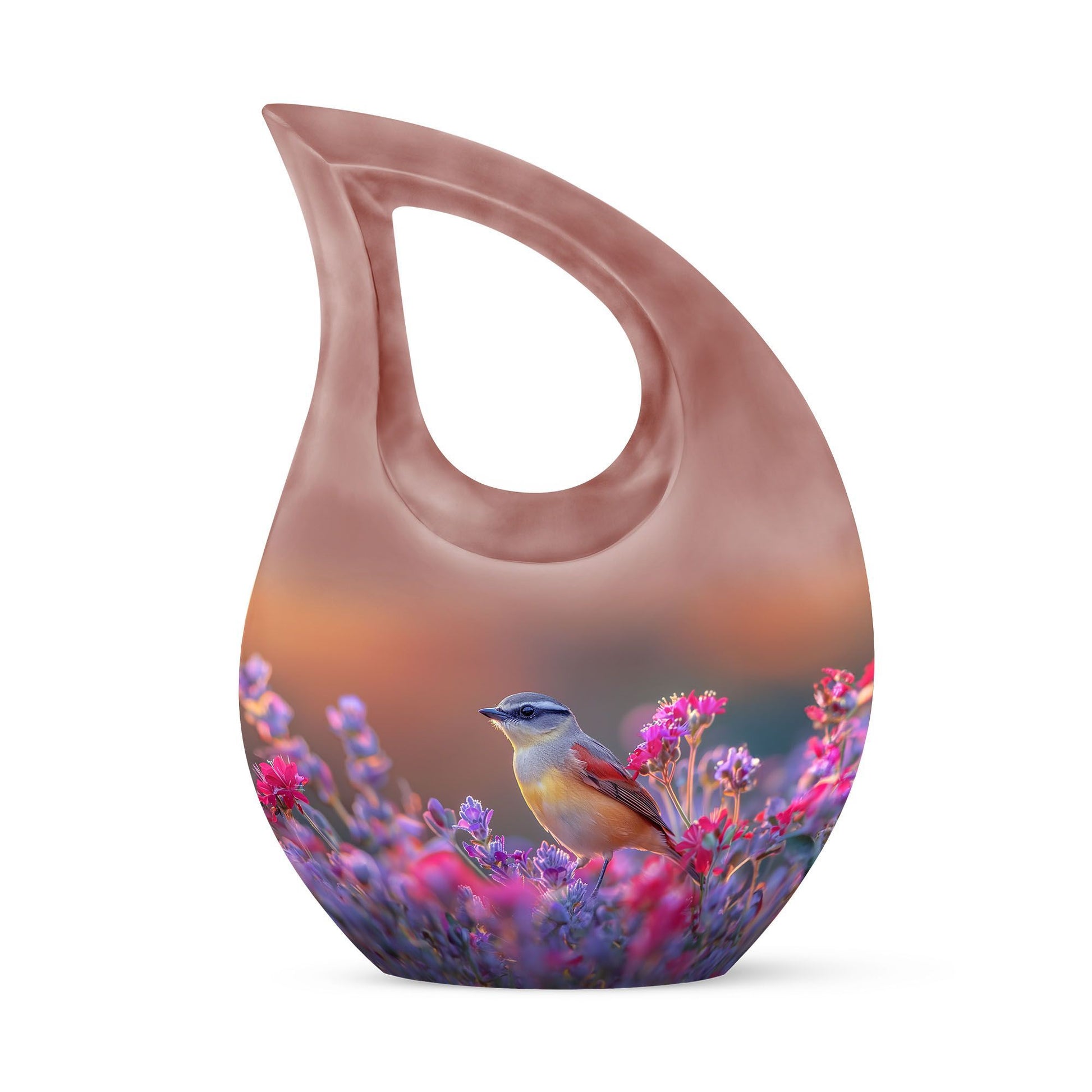 10 inch Cross Drop Sparrow Urn, 
