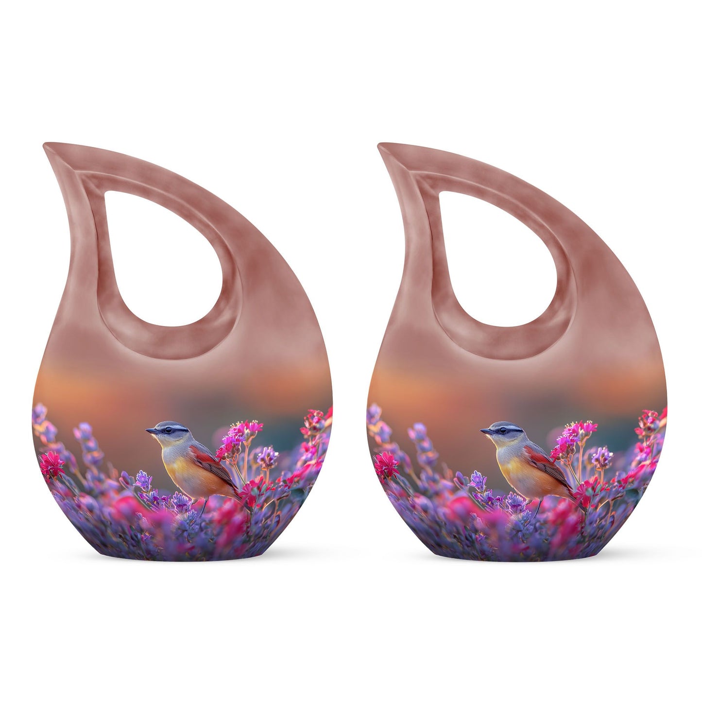 10 inch Cross Drop Sparrow Urn, 