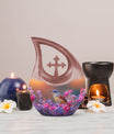 10 inch Cross Drop Sparrow Urn, 
