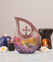 Medium size Sparrow Urn with a 10-inch Cross Drop design 