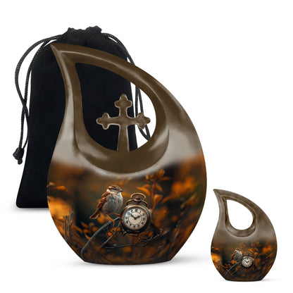 Personalized Bird Cremation Urn for Adult - 10-inch, 200 cu in - Yatskia