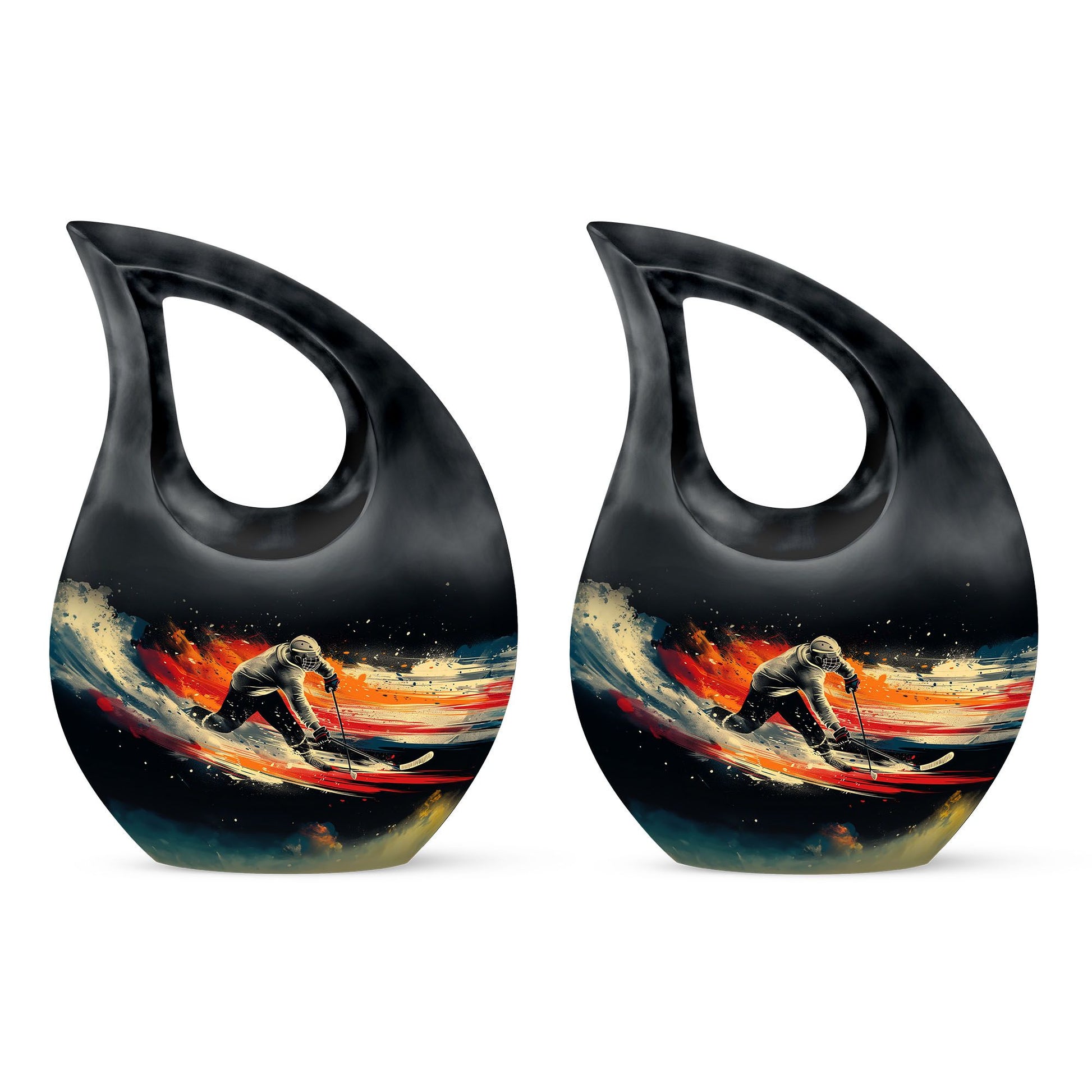 Ice Hockey Theme 3 Inch Keepsake Pack of 2